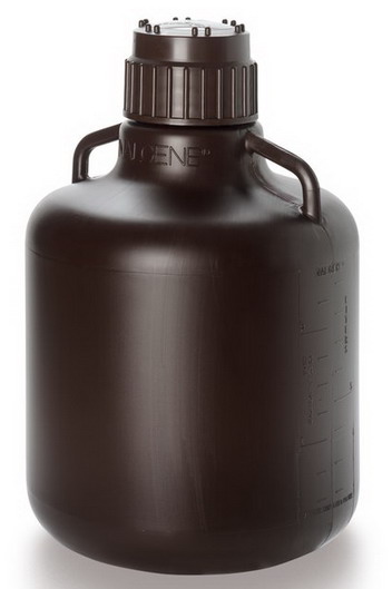 美國耐潔Nalgene琥珀色細(xì)口大瓶_HDPE 10L 聚丙烯蓋2256-7020